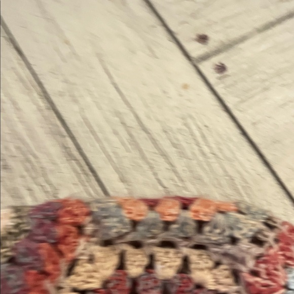 Talbots Multicolor Crochet Pattern Sweater - Picture 8 of 9